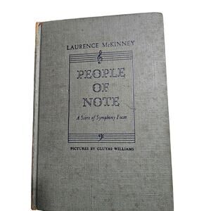 1940 Book People of Note Score of Symphony Faces  Laurence McKinney EP Dutton NY
